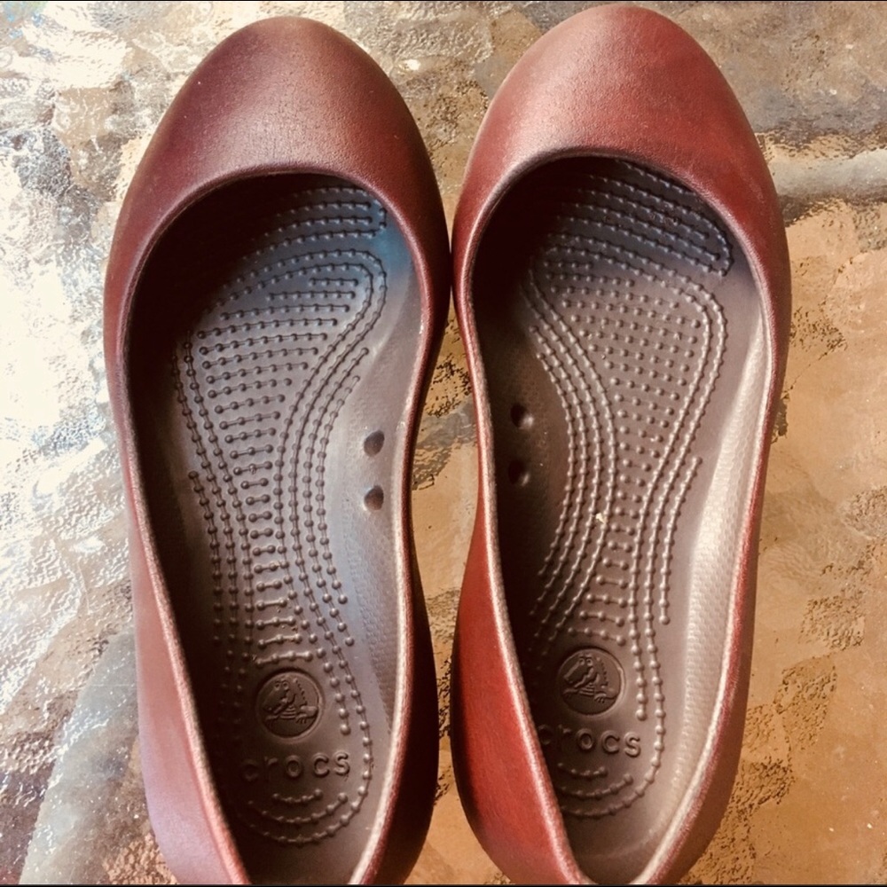 Crocs Brown Flats
